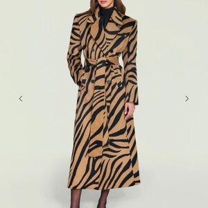 SER.O.YA Tan & Black Zebra-Print Maxi Dress